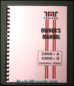 TenTec Omni A, Omni D Operator's Manual - Click Image to Close